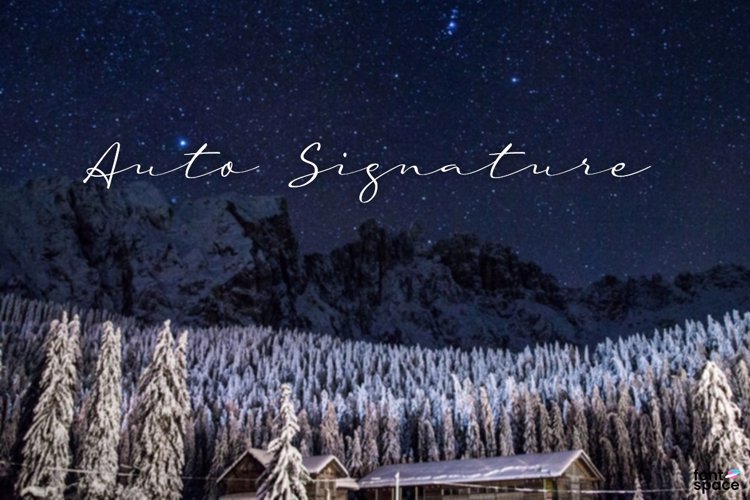 Auto Signature Font - wepfont