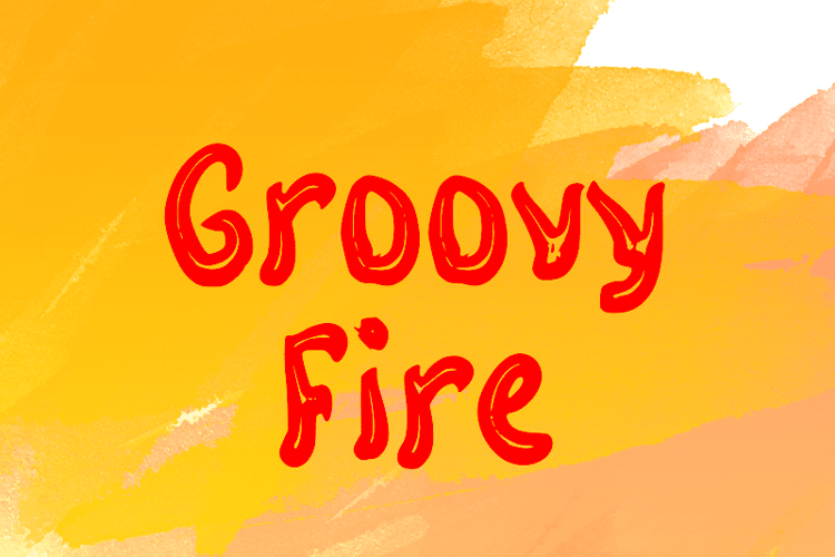 Groovy Fire Font - wepfont