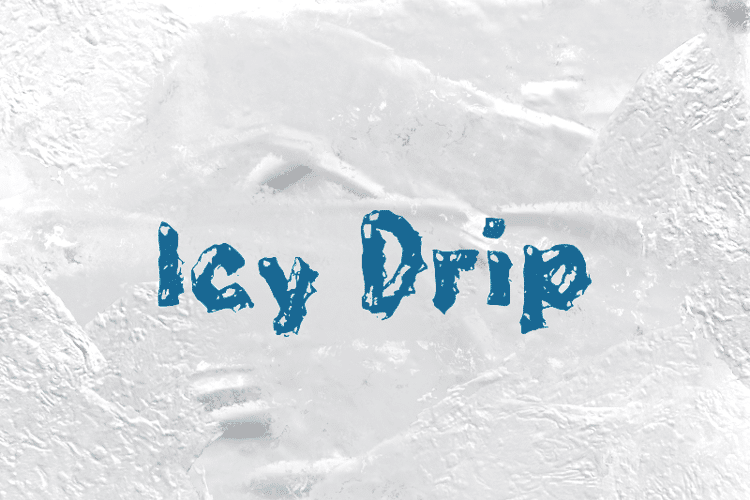 Icy Drip Font Wepfont   Icy Drip 